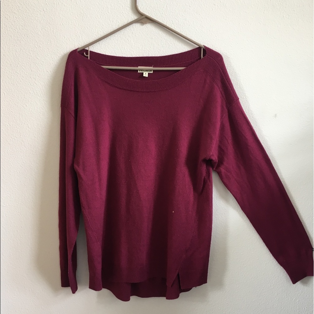 Burgundy sweater